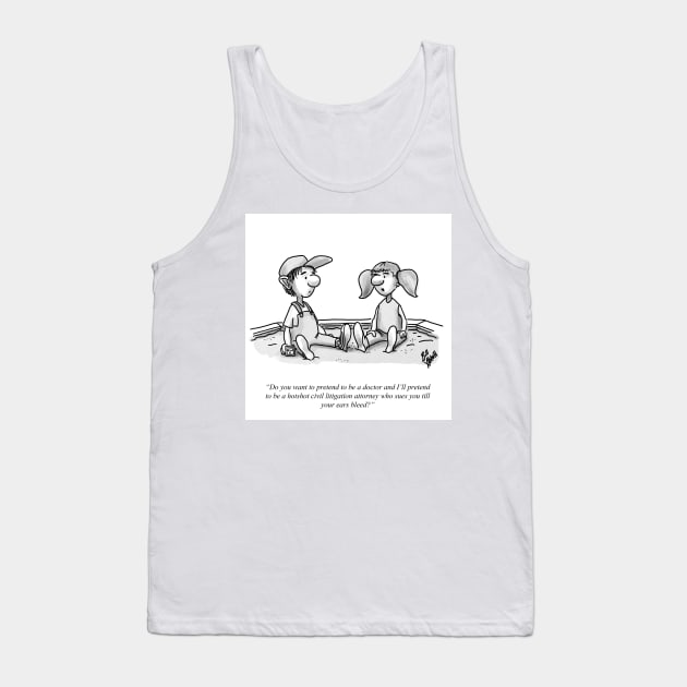 Classic Childhood Lawyer Cartoon Tank Top by abbottcartoons